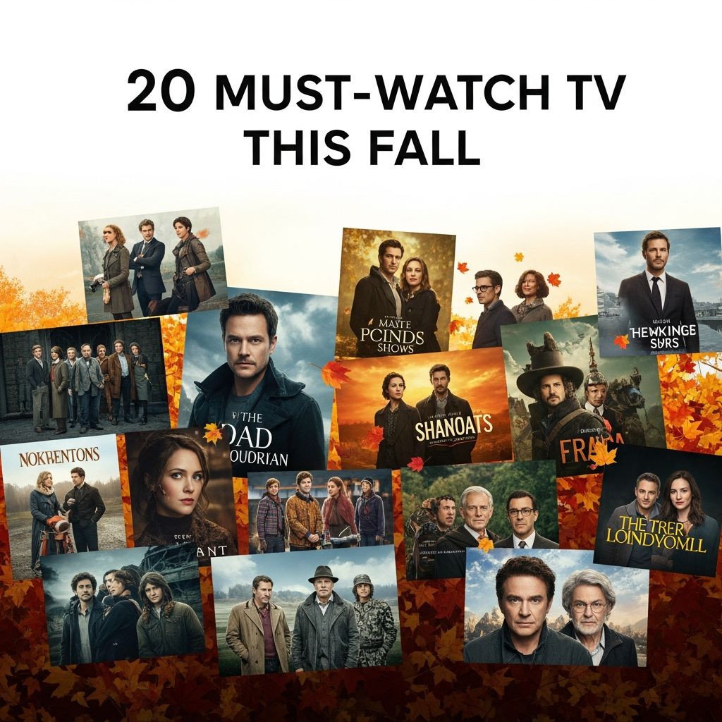 Discover the top 20 TV series launching this fall, spanning drama, comedy, thrillers, and more for your viewing pleasure.