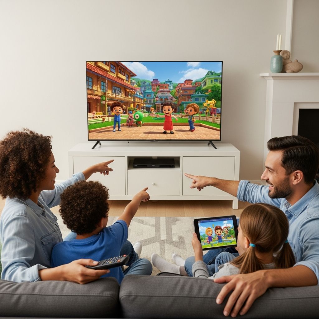 Explore premium children's programming accessible through major UK streaming services