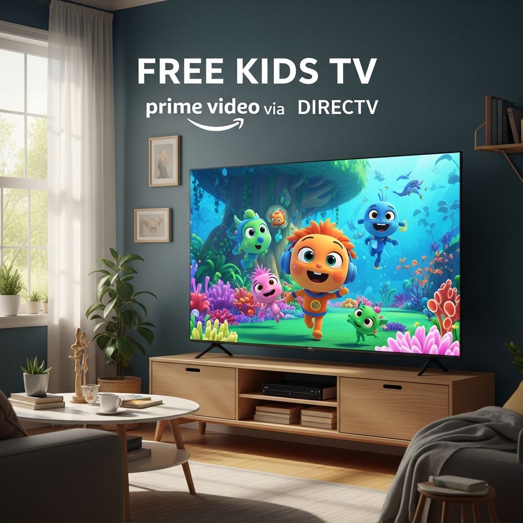 Unlock a world of free children's programming on Prime Video through DIRECTV STREAM for endless family fun.