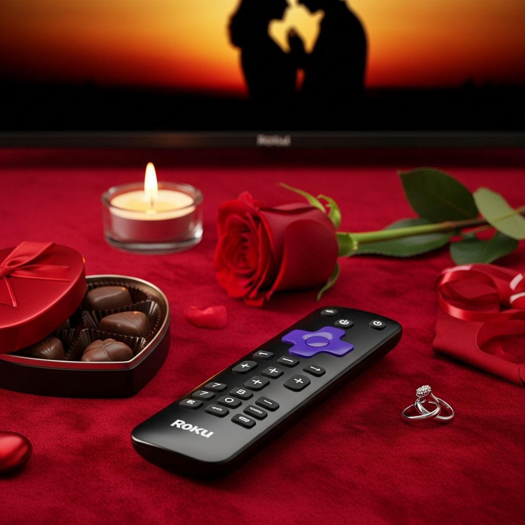 Discover the best free romantic movies and shows on The Roku Channel for a perfect Valentine's Day at home.