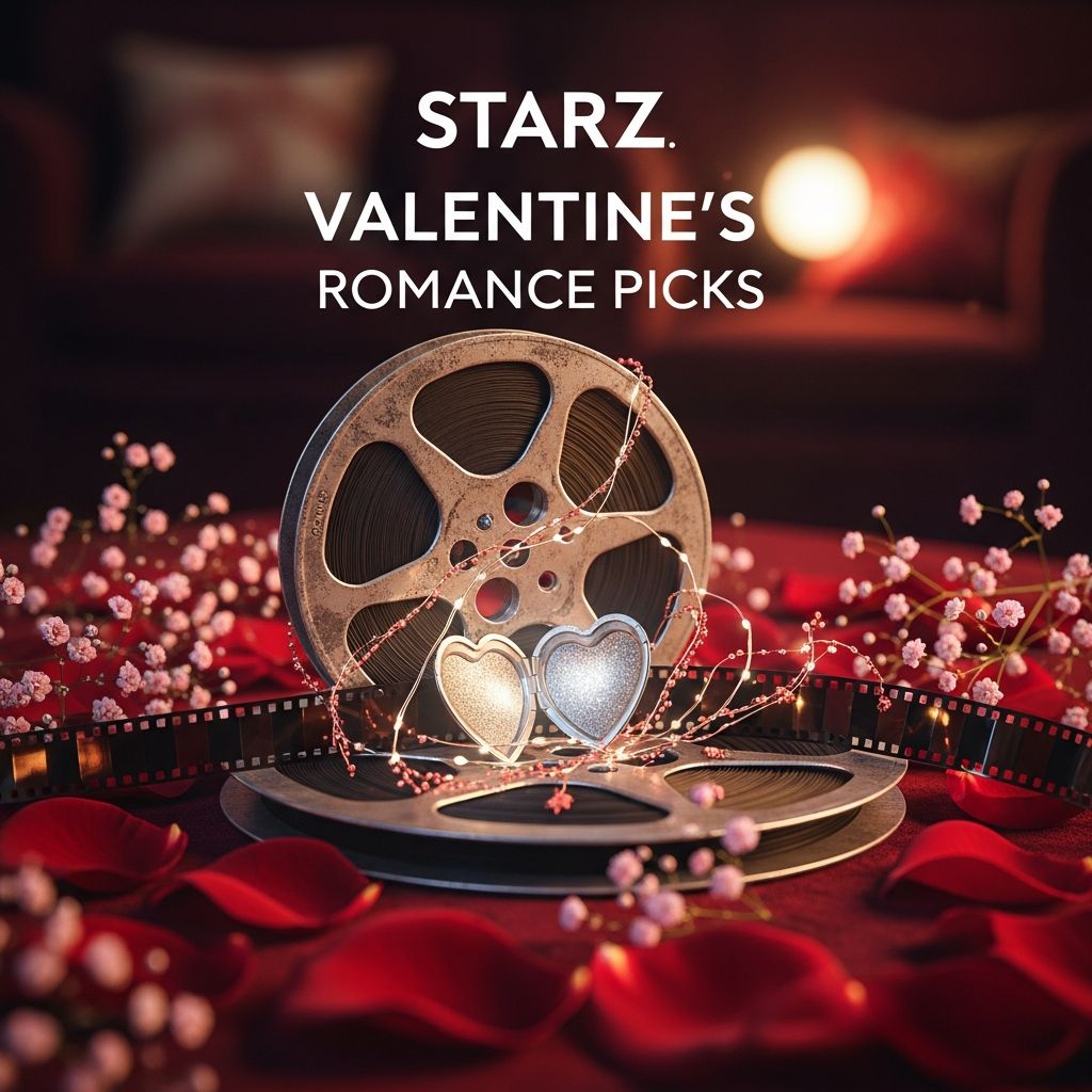 Discover the ultimate Starz lineup for Valentine's Day with heartfelt romances, timeless classics, and passionate tales perfect for couples.